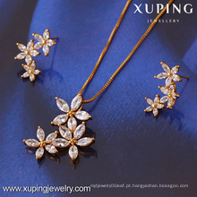 61268-Xuping Moda Mulher Jewlery Set com Banhado a Ouro 18K